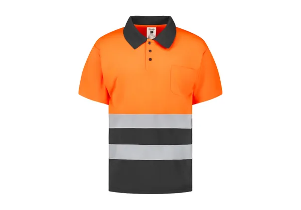 Polo de manga corta de alta visibilidad combinado ROCK HV 2 Polo de manga corta de alta visibilidad combinado ROCK HV - Imagen 2