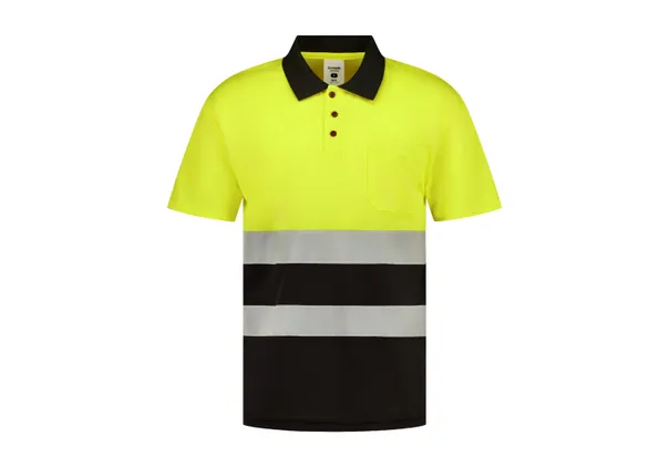 Polo de manga corta de alta visibilidad combinado ROCK HV 4 Polo de manga corta de alta visibilidad combinado ROCK HV - Imagen 4